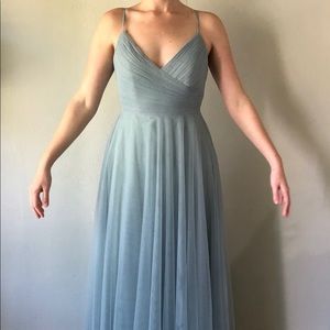 Jenny Yoo Brielle Bridesmaid Dress in Ciel Blue New